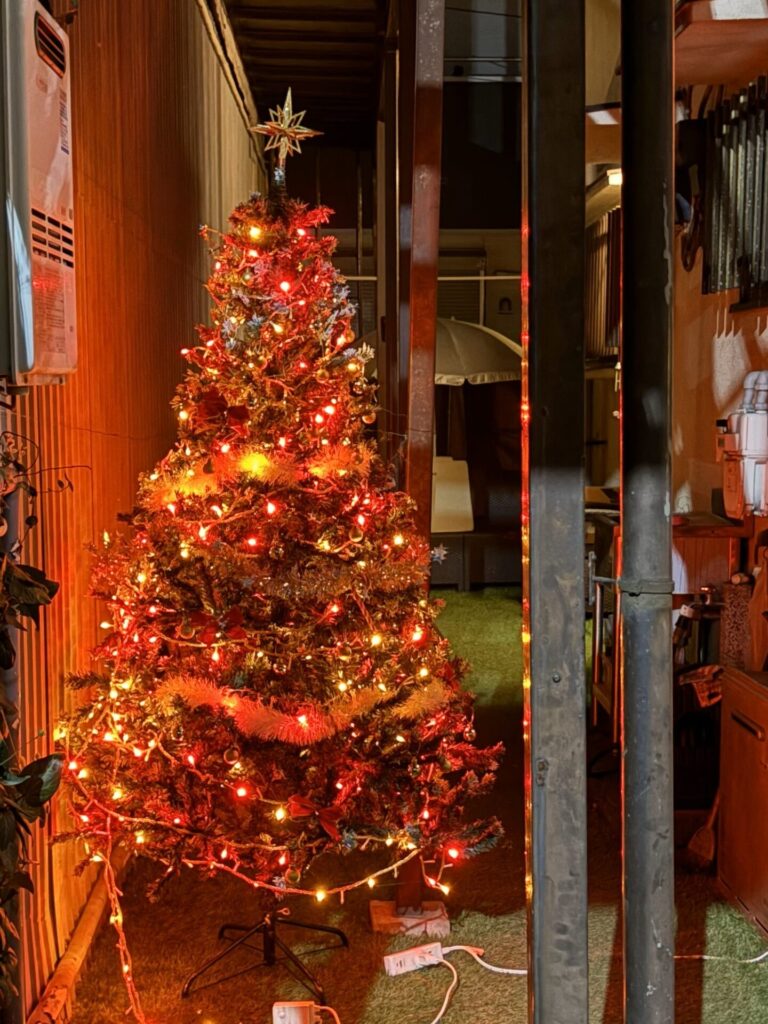 スマホ撮影のクリスマスツリー